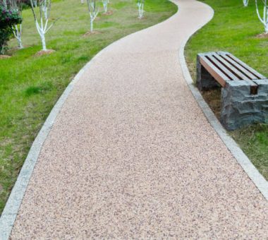 Footpath through the formal garden.